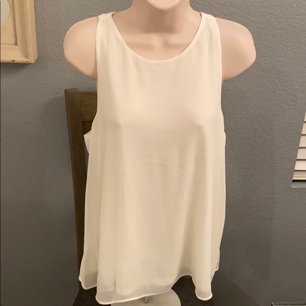 Banana Republic high neck top MP white